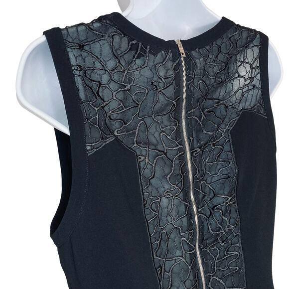 Rag & Bone Women's Mijo Sleeveless Shift Dress With Lace Bodice Panel A-Line 8 - Picture 14 of 16